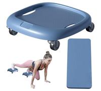 Exercise Wheel, 360° Rotating Abdominal Wheel Board with Mat, Core Strength Training Tool, Non Slip Design Stability, Waist Abs Workout, Home Gym Fitness Equipment for Women