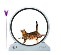 Exercise Wheel for Cats - Small Kitten Fitness Tool | Silent Kitten Running Wheel with Removable Running Mat, Suitable for Most Cats