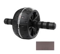 Exercise Wheel Roller - Abdominal Core Trainer, Non Slip Fitness Gear, Duals Glide Strength Tool With Knee Pad, Gym Equipment | Portable Solution For Men Women Home Workout Balance Stability Training