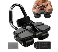 Exercise Wheel with Elbow Support Training Equipment | Abdominal Wheel with Built-in Phone Holder for Office Gym Outdoor Garage Indoor Apartment