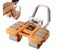 Exercise Wheels - 4 Wheel AB Roller With Automatic Function, Sturdy Construction For Improved Basic Training, Comfortable Grip Handles, Perfect For Strengthening