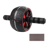 Exercise Wheels - Ab Trainer with Soft Knee Pads, Home Gym Equipment | Core Strengthening Ab Machine for Fitness Workout Stability Balance Muscle Toning Exercise