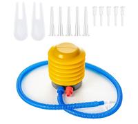 Exercise Yoga Ball Pump with Plug Replacement Air Stopper Plug Pin Adapter Kit Manual Foot Pump for Fitness Ball Pilates Swiss Balance Stability Balls Gym Outdoor Home