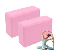 Exercise Yoga Brick Set, 2x Exercise Blocks, Wedge Stretcher with Slip Resistant Material, Balance Workout Tool, Fitness Block with Lightweight Material, Home Use for Hot Yoga Gym Beginners