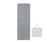 Exercise Yoga Mat - 0.24 inches Foldable Pad for Home, Storage Gym Gear with Portable Bag, Multi-Purpose Mat for Pilates, Workout, Travel, Outdoor Fitness, Picnic, Non-Slip Foam, Lightweight