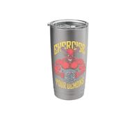Exercise Your Demons Funny Gym Satanic Gothic Devil Workout Stainless Steel Insulated Tumbler