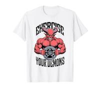 Exercise Your Demons Funny Gym Satanic Gothic Devil Workout Value Graphic T-Shirt