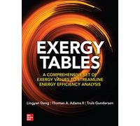 Exergy Tables: A Comprehensive Set of Exergy Values to Streamline Energy Efficiency Analysis