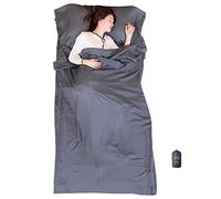 EXERMIL 100% Silk Sleep Sack, 87”x43” Large Sleeping Sheets for Hotels, Travel & Camping, Multifunctional Travel Sheets (Unzipped:87”x87”) for Adults, Lightweight, All Season