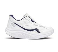 Exersteps | Men's Whirlwind 2 | Full Rocker Bottom, Max Cushion Walking Shoe, White/Navy, 13