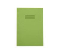 Exertis (UK) Ltd Rhino A4 Plus Exercise Book, Green, S10 Squared, 80 Pages, Pack of 50