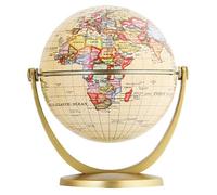 EXERZ 10cm Antique Globe, Mini Globe Rotating Vintage Colour Modern Map