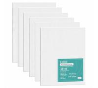 Exerz 15x20cm Canvas Panels 6 Pack Cotton 280GSM Board 3mm