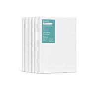 Exerz 15x20cm Pre Stretched Canvas 5 Pack 280gsm Cotton Painting