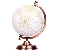 Exerz 20cm White & Gold World Globe Wedding Guest Book