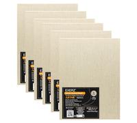 Exerz 24x300cm Linen Canvas Panels 6pcs 320GSM Primed 3mm Board