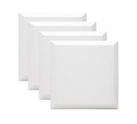 EXERZ 30x30cm Bevelled Edge Pre-Stretched Canvas 4pk - Artist Painting Framed Canvas - Acrylic, Oil & Pouring Paint - 100% Cotton, Wooden Frame