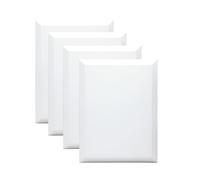 EXERZ 30x40cm Bevelled Edge Canvas 4 Pack Pre Stretched Cotton Frames | Deep Gallery Style Cotton Surface Supports Acrylic Oil Pouring Paint For Artists Students Hobby Painting And Gift Sets