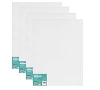Exerz 50x60cm 4pcs Canvas Panels 3mm 280gsm Blank Artist Canvas Board/ 100% Cotton/Triple Primed/Acid Free/Medium Grain - Oil & Acrylic Painting (50x60cm-4pk)