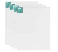 Exerz 70x80cm Stretched Canvas 4pk - Artist Framed Canvas 280GSM 1.7cm Thickness/ 100% Cotton/Blank/Triple Primed/Acid Free/Medium Grain