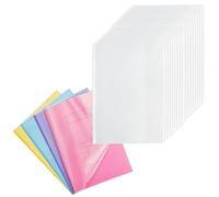 EXERZ A4 Exercise Book Cover Clear 20pcs, Water Resistant, Slip On Protective for Notebook, Book Sleeve, PP (A4 x 20)