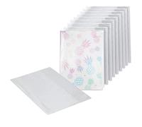 EXERZ A4 Exercise Book Cover Clear Water Resistant 10PK- Slip On Protective Jackets for Notebook, PVC Sleeve (A4 x 10)