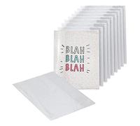 EXERZ A5 Exercise Book Cover 10pk Clear Water Resistant - Slip On Protective Jackets for Notebook, PVC Sleeve (A5 x 10)