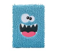 EXERZ A5 Fluffy Monster Notebook 160 Lined Pages Blue Kids Journal Diary