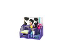 EXERZ Desk Organiser/Mesh Desk Tidy/Pen Holder/Multifunctional Organizer (EX348 Purple)