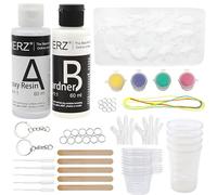 EXERZ Epoxy Resin Clear Craft Kit - Complete Set for Creative DIY Resin Art (Dinosaur Moulds)