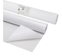 EXERZ Self-Adhesive Book Covering Film 33cm x 10M - Crystal Clear Waterproof Sticky Back Plastic Roll for Exercise Books, Notebooks, Label Making, Craft & Protection