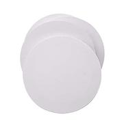 Exerz Stretched Canvas Round 30cm Diameter 4 Pack - Artist Framed 1.7cm 280GSM/ 100% Cotton Blank/Triple Primed/Acid Free/Medium Grain - Acrlyic & Oil - White