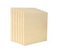 EXERZ Wooden Paint Boards 15.2x20.3cm - 6 Pack - Rectangle Wooden Panels for Acrylic, Oil & Mixed Media Painting - Smooth Craft Boards for Artists, Kids & DIY Projects