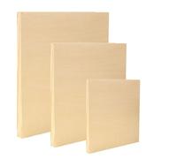 EXERZ Wooden Paint Boards 3pk (12.7 x 17.78cm, 22.86 x 30.48cm, 27.94 x 35.56cm) - Mixed Size Wooden Panels for Acrylic, Oil & Mixed Media Painting - Artists, Kids & DIY Projects