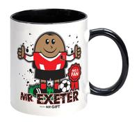 Exeter City Mug. Gift Boxed Cup for Football Supporter Fan Present | Idea for Birthday or Christmas gift for him. Father,dad,him,grandad,son,boyfriend, husband,brother,retirement
