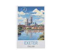 Exeter England，Jigsaw Puzzle 1000 Piece Game Artwork Travel Souvenir（38x26cm）-II71
