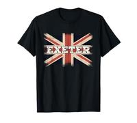 Exeter Travel City UK Exeter, England British Flag T-Shirt