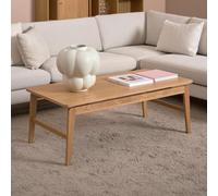 exeter wooden rectangular coffee table in oak