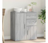 exeter wooden sideboard with 2 doors 2 drawers in grey sonoma