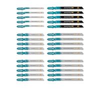 EXFEIN 30-piece Jigsaw Blades for Metal and Softwood Plywood, Professional Accessory Jigsaw