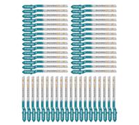 EXFEIN 50-piece HCS Jigsaw Blades for Softwood Plywood, Professional Accessory Jigsaw (T101AO)