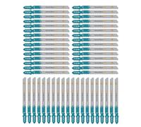 EXFEIN 50-piece HCS Jigsaw Blades for Softwood Plywood, Professional Accessory Jigsaw (T101B)