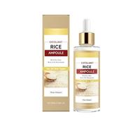 Exfoliant Rice Ampoule - Gentle Daily Exfoliating Serum with Niacinamide & Rice Extract for All Skin Types, Lightweight Hydrating Formula to Soften Skin & Improve Texture, 3.38 Fl Oz