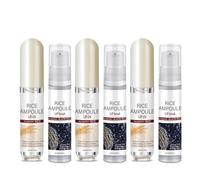 Exfoliant Rice Ampoule, Rice Lip Oil 5ml + Black Rice Lip Scrub 10g, Black Rice Exfoliating Essences, Moisturizing Lip Oil Set, Lip Moisturizing (3, 15ml)