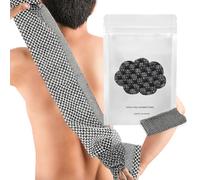 Exfoliating Antibacterial Shower Towel, Exfoliating Shower Towel for Travel, Exfoliating Shower Towel, 47 Inch Body Scrub Shower Sponge Rubbing Wash Cloth for Men Women