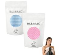 Exfoliating Antibacterial Shower Towel, Wash Cloths for Showering, Premium Scrub Wash Cloth for Body Face, All Skin Types (Pink+Blue)