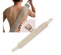 Exfoliating Back Scrubber, Back Washer for Shower Exfoliating Shower Towel Body Scrub Towel with Handles, Concave Convex and Dual Textured Design for Women Men