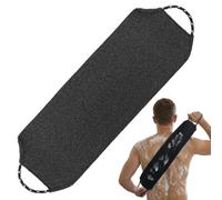 Exfoliating Back Scrubber Set for Deep Body Scrub - Exfoliating Shower Towel, Dead Skin Removal & Ingrown Hair Relief (Black)