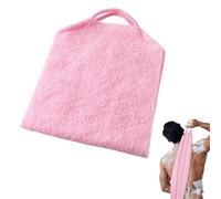 Exfoliating Back Scrubber with Handles,41 Inches Extra Long Dual-Sided Back Washer for Shower,Bath Body Cleaner for Deep Cleansing,Reusable Washcloths for Men Women,Cleans Skin Massages (Red)