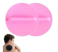 Exfoliating Bath Pad, Soft Body Scrubber with Secure Elastic Loop | Soft exfoliating pad supports everyday body cleansing and gentle scrubbing with a comfortable hand-held design(Pink 4)